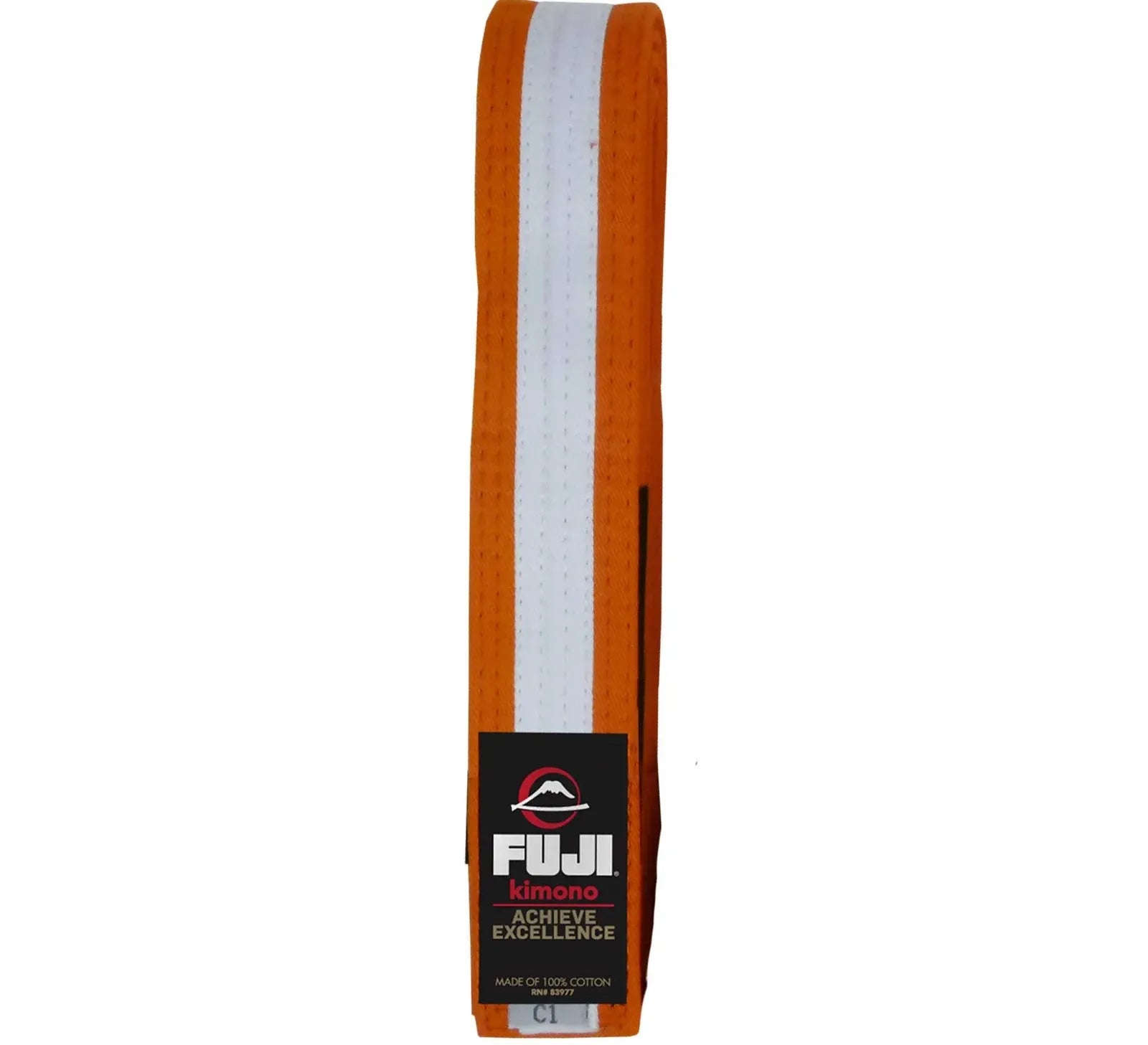 Fuji Kids BJJ Orange White Belt