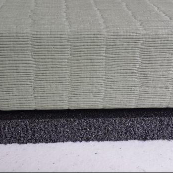 Fuji Mats Underlay installed under Tatami Mats side profile view