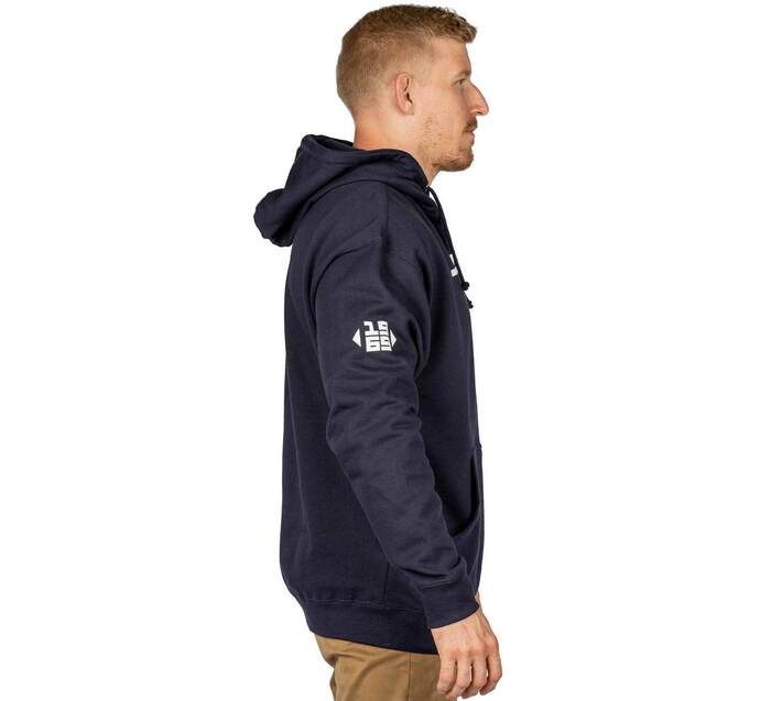 Fuji Navy Midnight Collegiate Pull Over Hoodie right side view