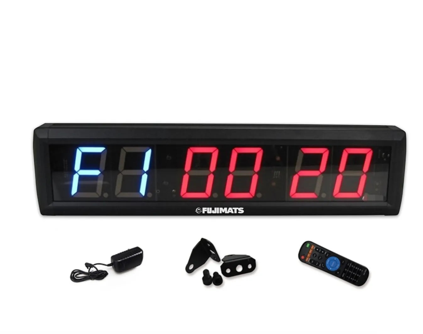 Fuji Round Timer with remote control, wall brackets and power plug