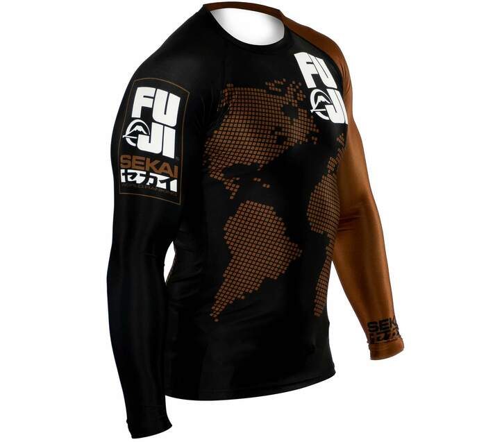 Fuji Sekai 2.0 Brown Ranked Rashguard right side view