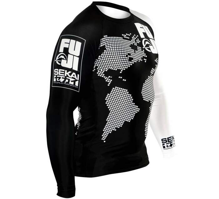 Fuji Sekai 2.0 White Ranked Rashguard right side view