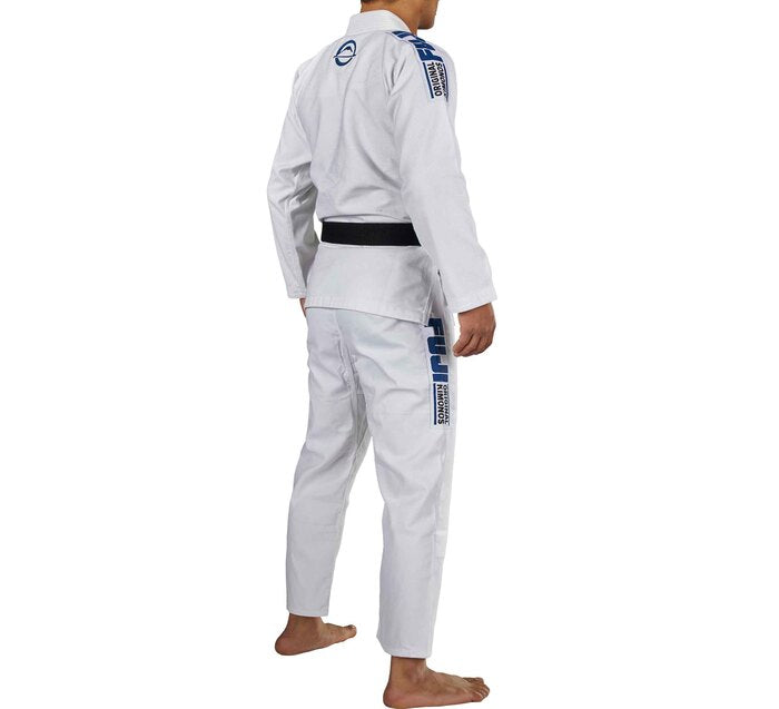 Fuji White Academy BJJ Gi back right view