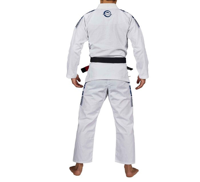 Fuji White Academy BJJ Gi back view