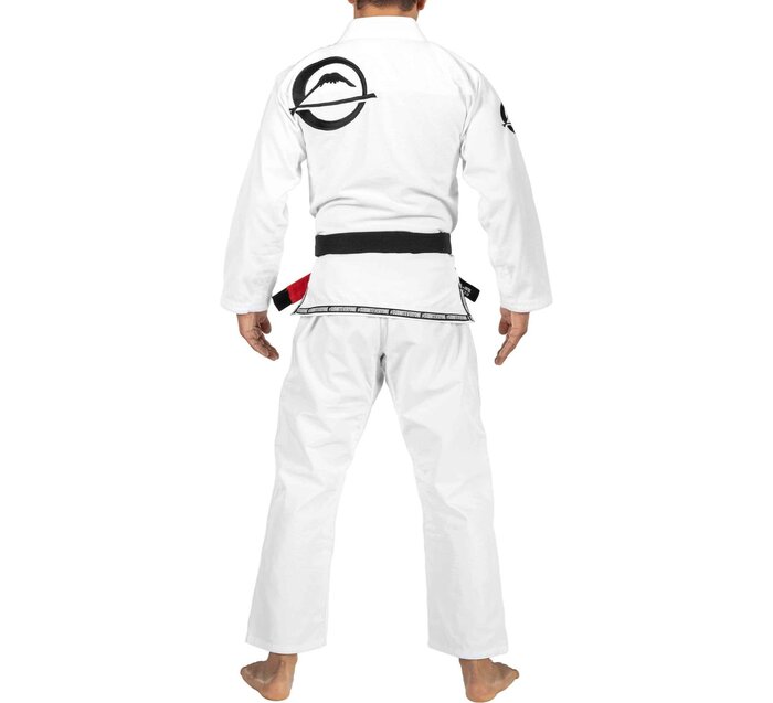 Fuji White Submit Everyone BJJ Gi back  view