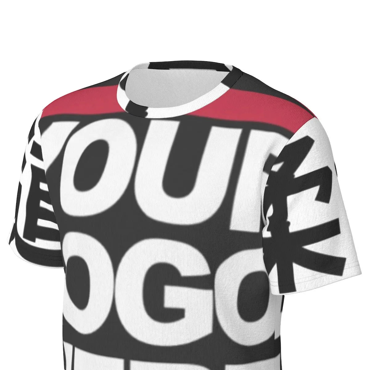 GRPL Tec Full Custom Print Club T-Shirt collar view