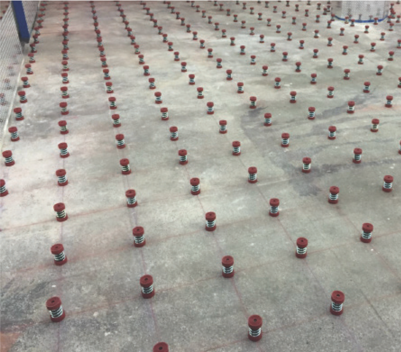 Heavy Weight Gym Floor Spring System