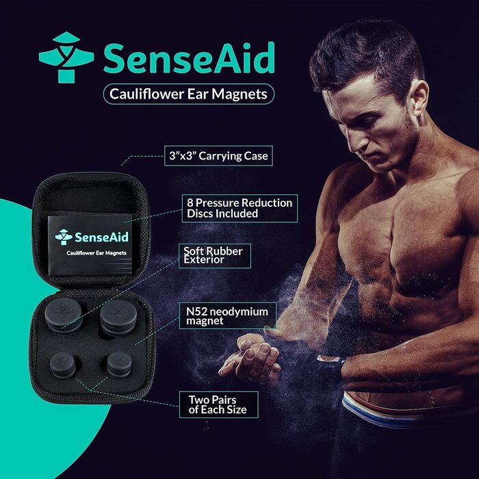 SenseAid Cauliflower Ear Magnet Kit details