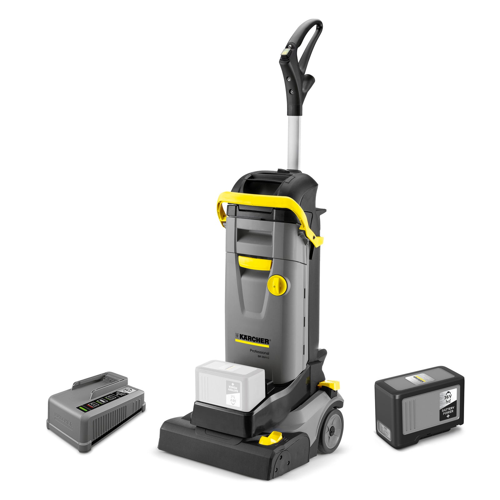 Karcher Scrubber Drier BR30/4 C BP Kit Battery and ChargerKarcher Gym Floor Cleaning Bundle floor scrubber
