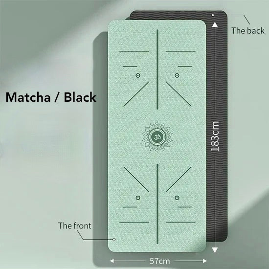 Legend Non-Slip Yoga Mat Matcha and Black