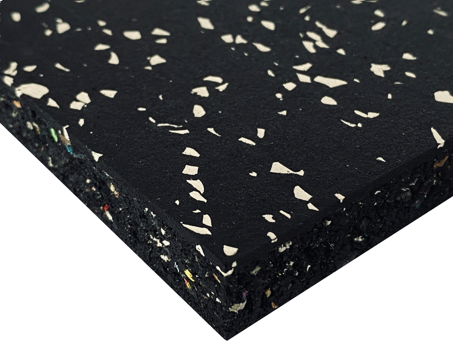 Legend 100mm Gym Tile - Snowflake White Speckle