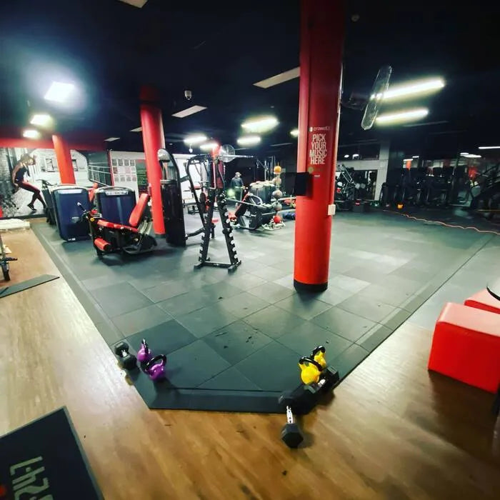 Legend Gym Tile Ramps installed at Snap Fitness
