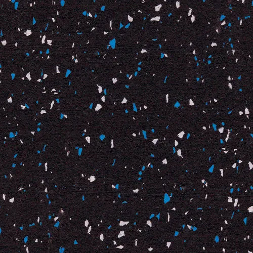 Legend Rolled Rubber Gym Flooring Blue and Grey Speckle