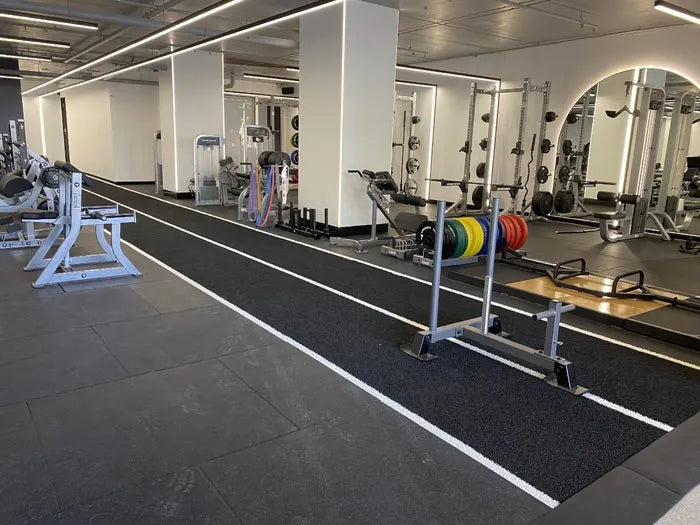 Legend Speed Turf installation in Black with White lines