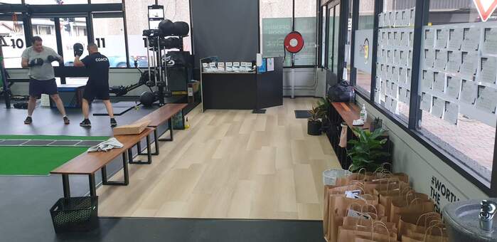 Luxury Vinyl Plank Gym Flooring in reception areas