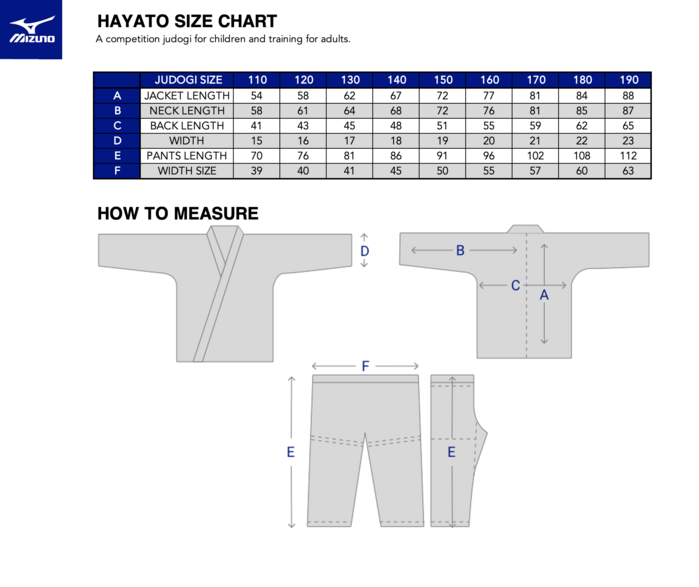 Mizuno Hayato Judo Gi - Blue