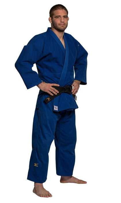 Mizuno IJF Yusho II Judo Gi - Blue - Red Label for judo training, view 3
