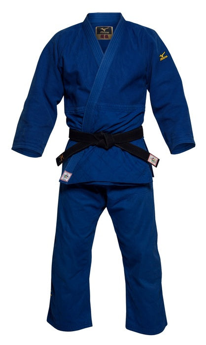 Mizuno IJF Yusho II Judo Gi - Blue - Red Label for judo training, view 45