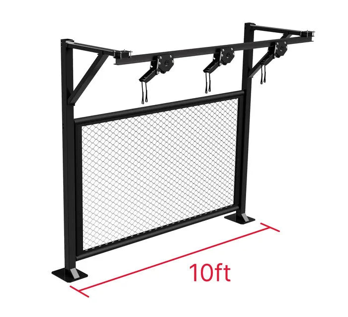 Fuji Trolley Bag Rack: Floor Mount With Cage Panels