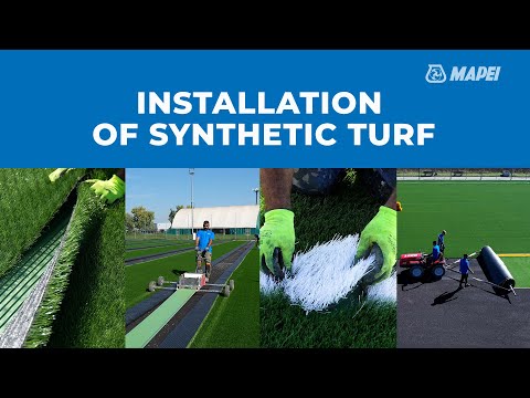 Mapei Ultrabond Turf 2 Stars Pro turf adhesive in action video
