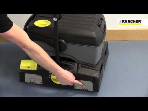 How to use the Karcher Scrubber Drier BR 40/10 Floor Scrubber